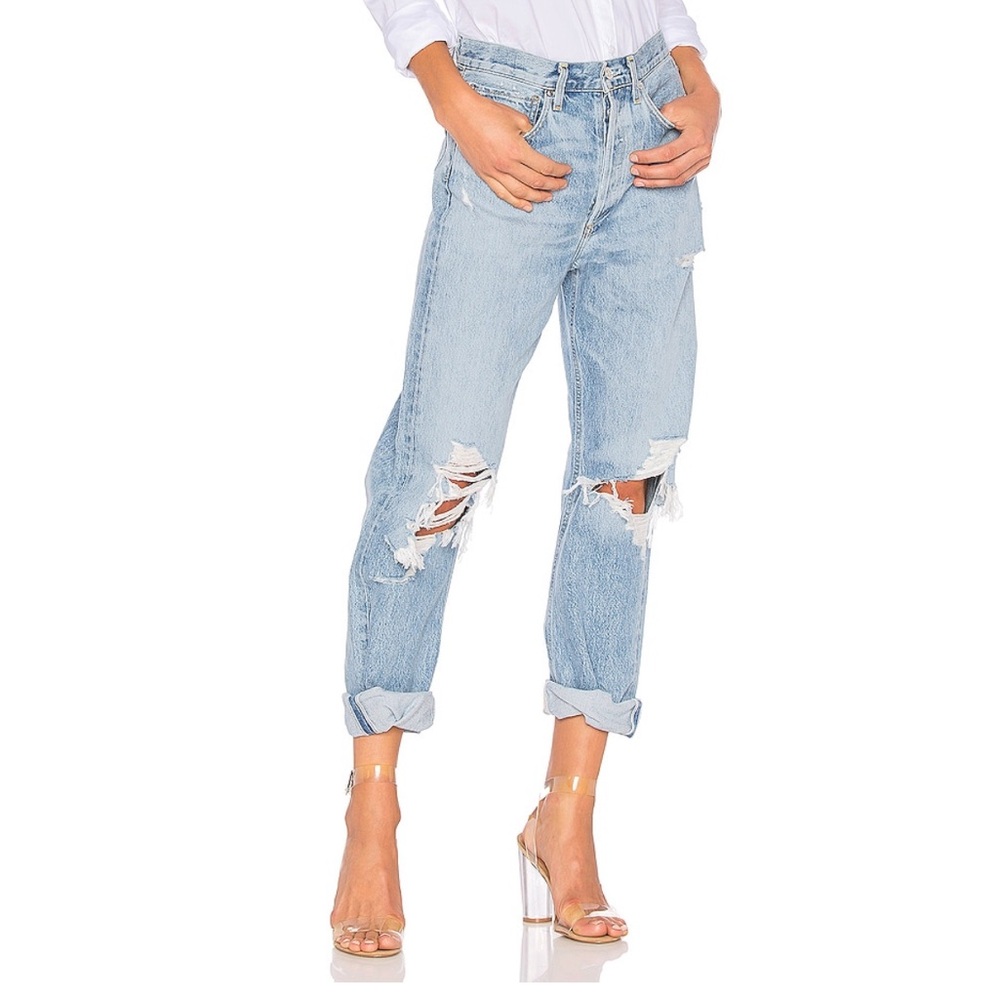 AGOLDE 90s mid rise loose fit - color: fallout